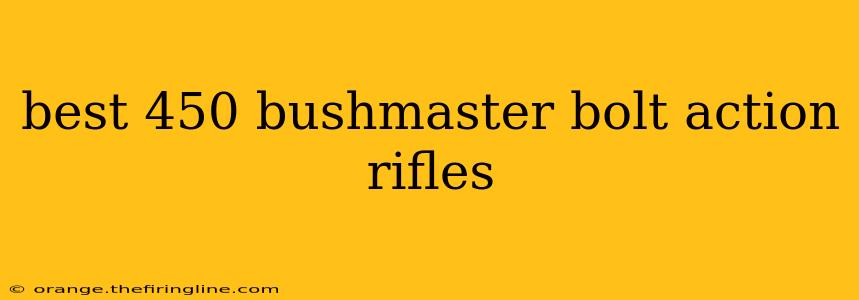 best 450 bushmaster bolt action rifles