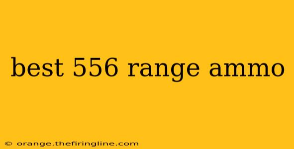 best 556 range ammo