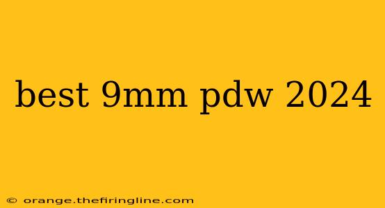 best 9mm pdw 2024