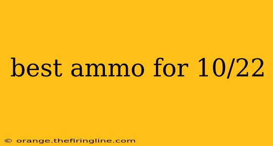 best ammo for 10/22