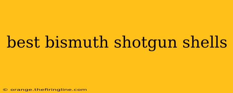 best bismuth shotgun shells