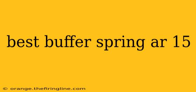 best buffer spring ar 15