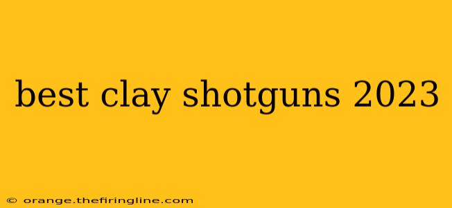 best clay shotguns 2023