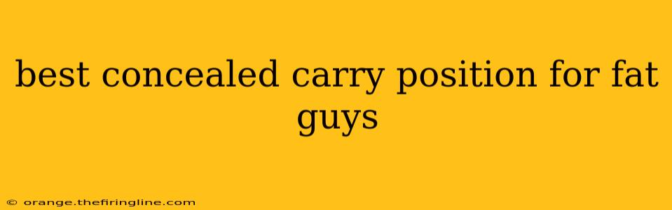 best concealed carry position for fat guys