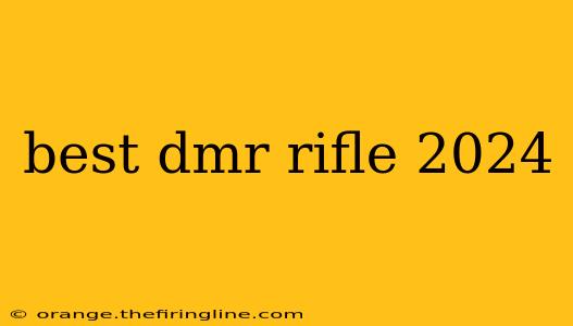 best dmr rifle 2024