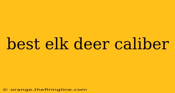 best elk deer caliber