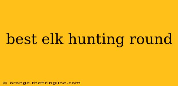 best elk hunting round