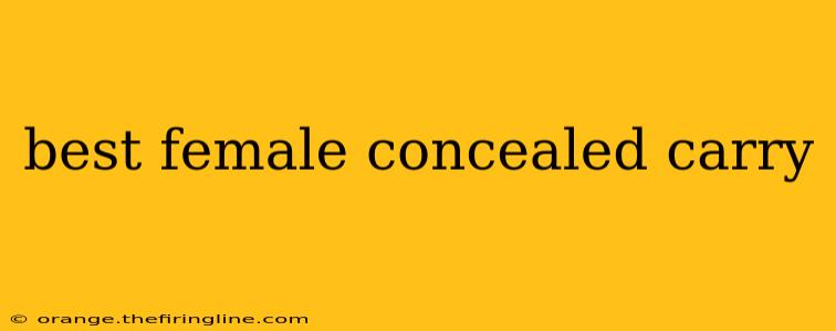 best female concealed carry