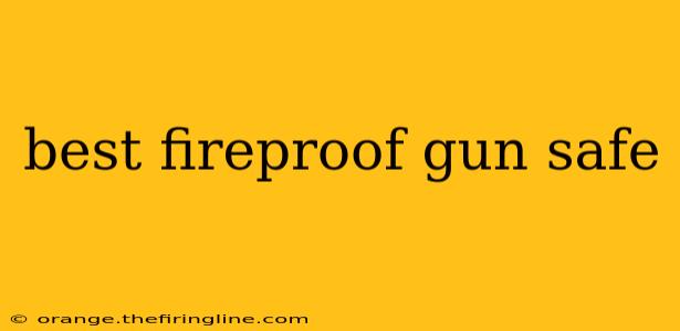 best fireproof gun safe