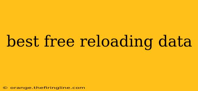 best free reloading data