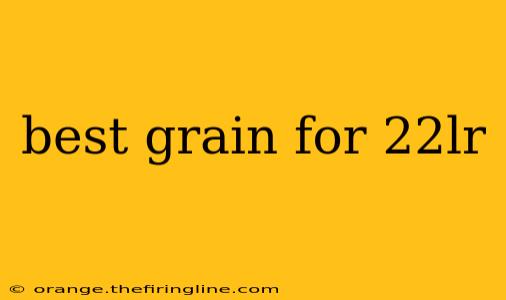 best grain for 22lr