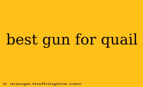 best gun for quail