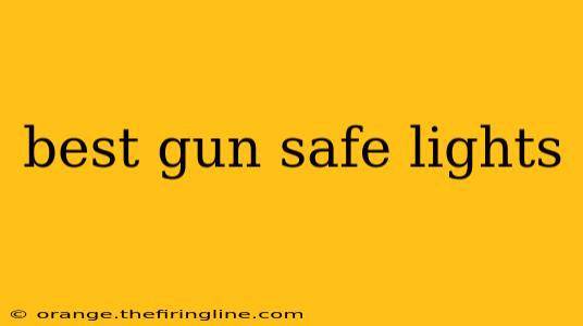 best gun safe lights