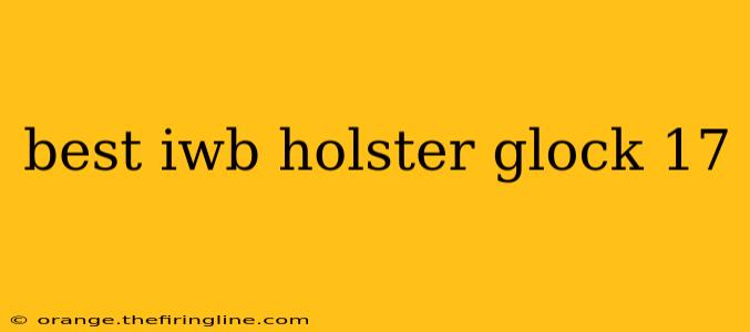 best iwb holster glock 17