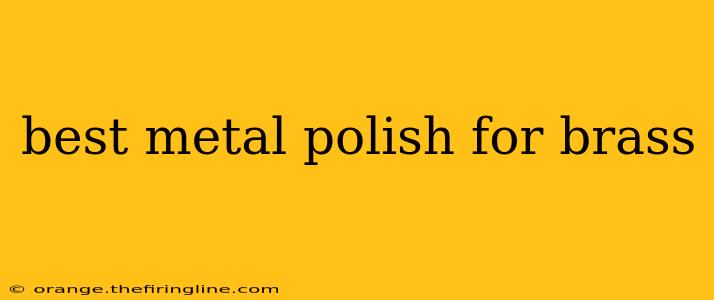 best metal polish for brass