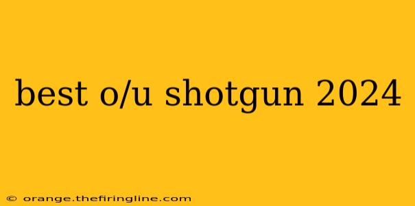 best o/u shotgun 2024