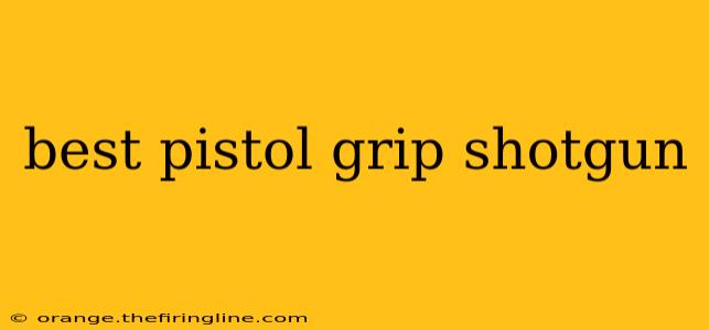 best pistol grip shotgun