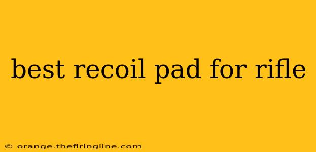 best recoil pad for rifle