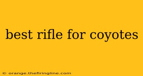 best rifle for coyotes