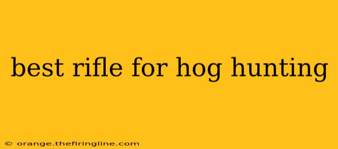 best rifle for hog hunting