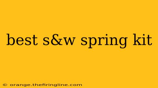 best s&w spring kit