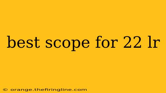 best scope for 22 lr