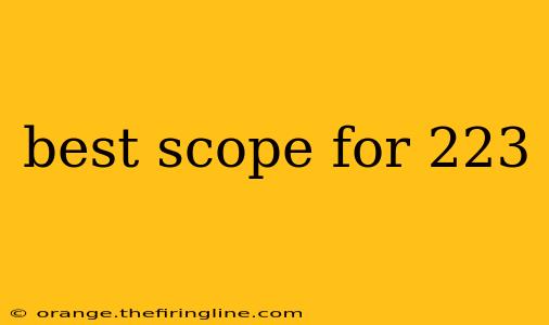 best scope for 223