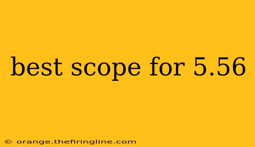 best scope for 5.56