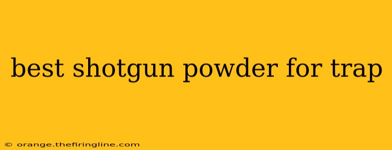 best shotgun powder for trap