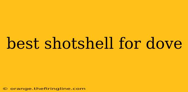 best shotshell for dove