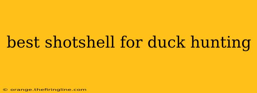 best shotshell for duck hunting