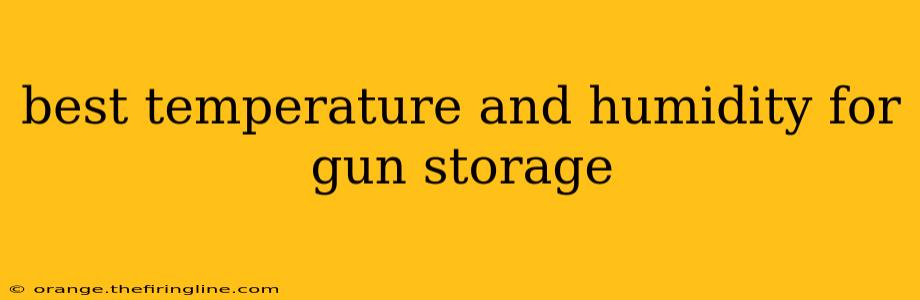 best temperature and humidity for gun storage