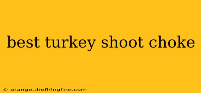 best turkey shoot choke