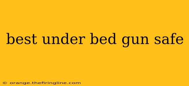 best under bed gun safe