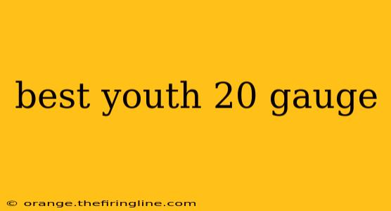 best youth 20 gauge