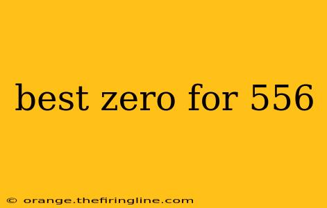 best zero for 556