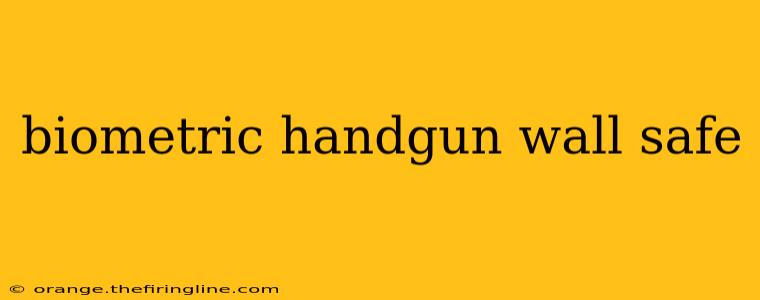 biometric handgun wall safe