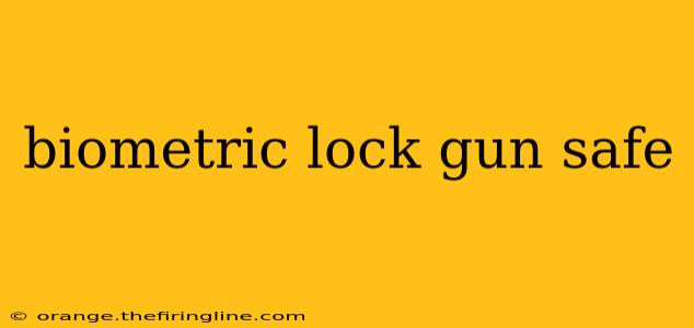 biometric lock gun safe