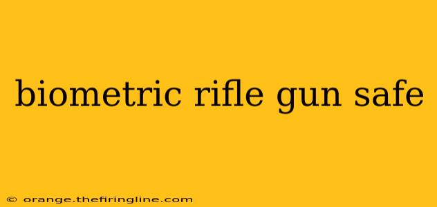 biometric rifle gun safe