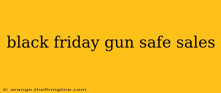 black friday gun safe sales