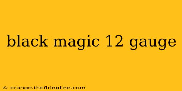 black magic 12 gauge