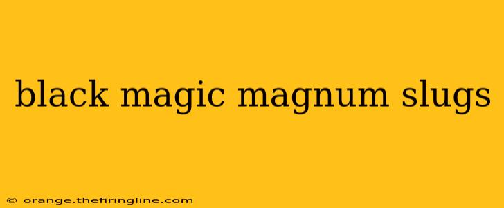 black magic magnum slugs