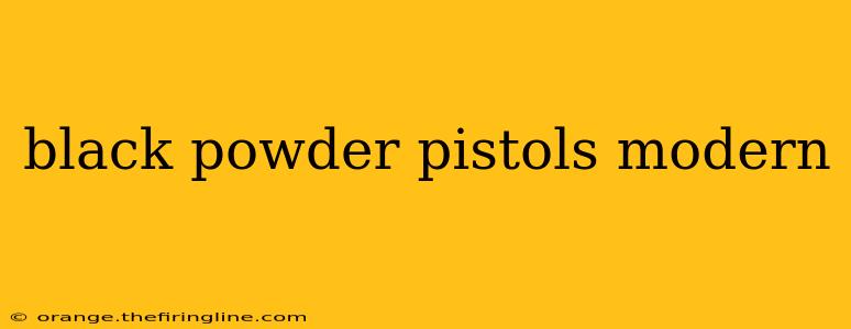 black powder pistols modern