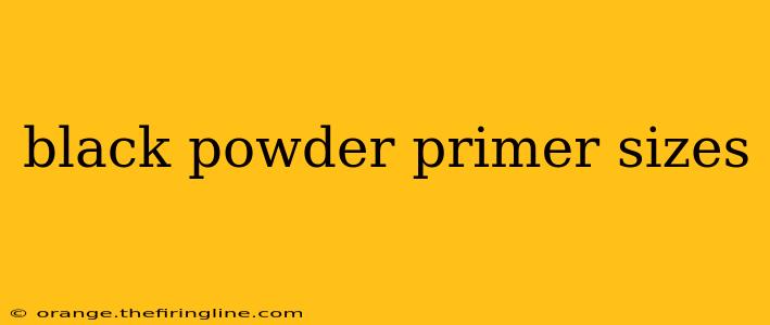 black powder primer sizes