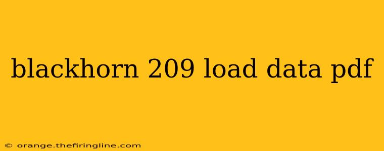 blackhorn 209 load data pdf