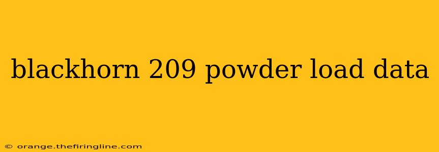 blackhorn 209 powder load data