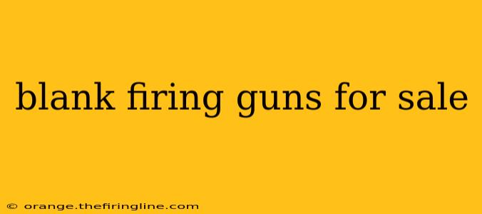 blank firing guns for sale