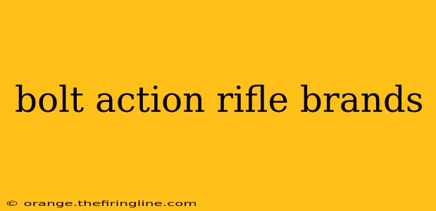 bolt action rifle brands