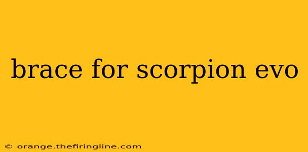 brace for scorpion evo