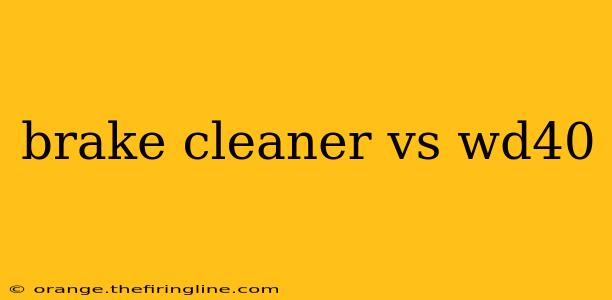 brake cleaner vs wd40